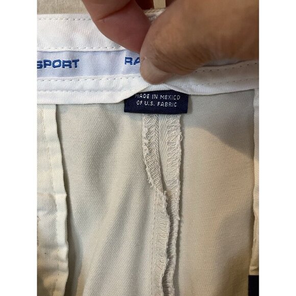 Ralph Lauren Sport Pants Womens Size 10 Beige Flat Front Chino Twill Straight - Picture 8 of 11
